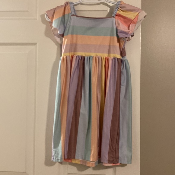 Striped girls dress - Picture 4 of 4